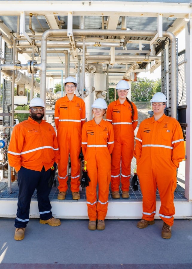 NETTS apprentices at training facility