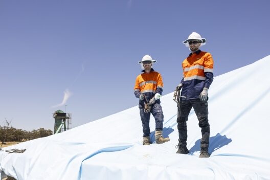 Seasonal harvest crew working at a GrainFlow grain storage site