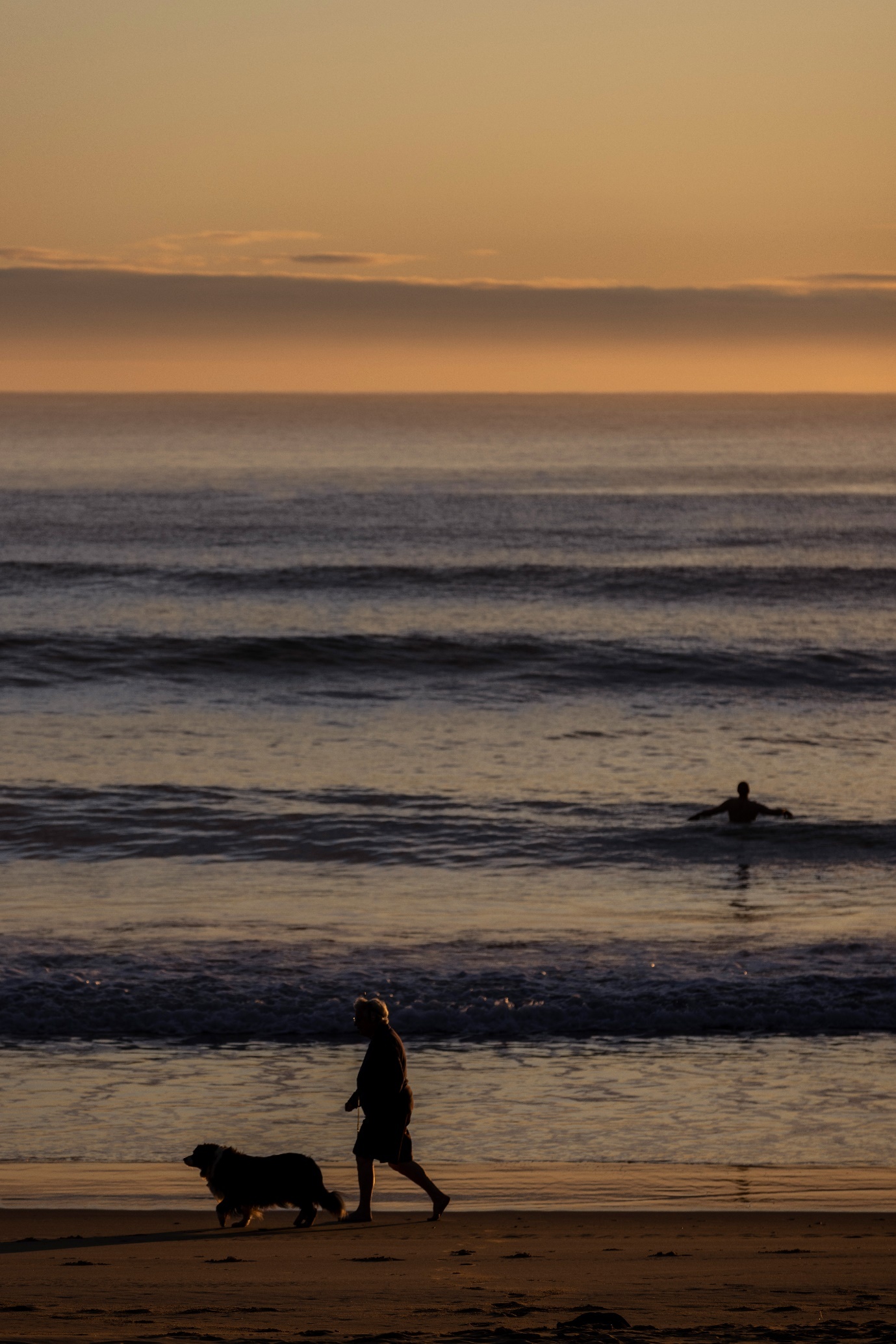 Morning walk on the beach near Bega